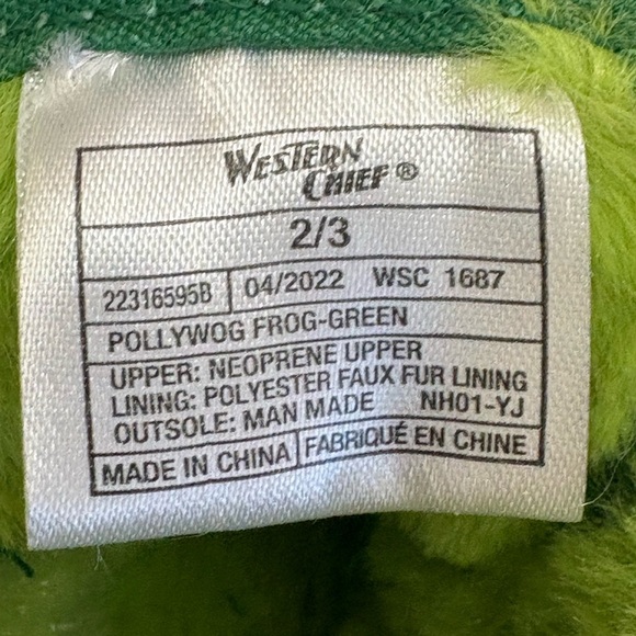 Western Chief Fritz Pollywog Frog Baby Boots - Picture 8 of 10